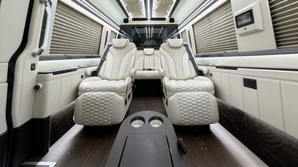 downey 8 passenger sprinter van interior
