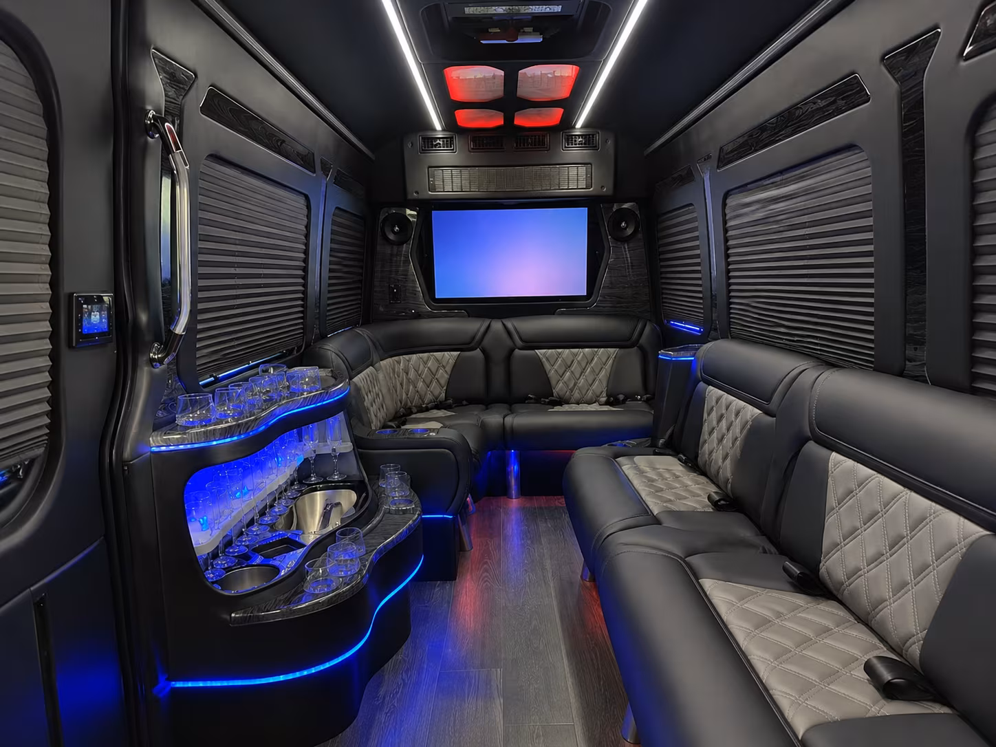 downey sprinter limousine inside