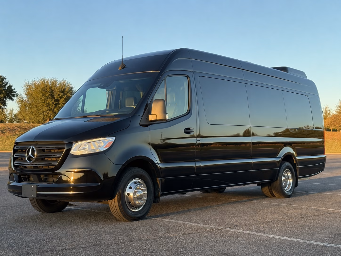 downey wedding sprinter van rental